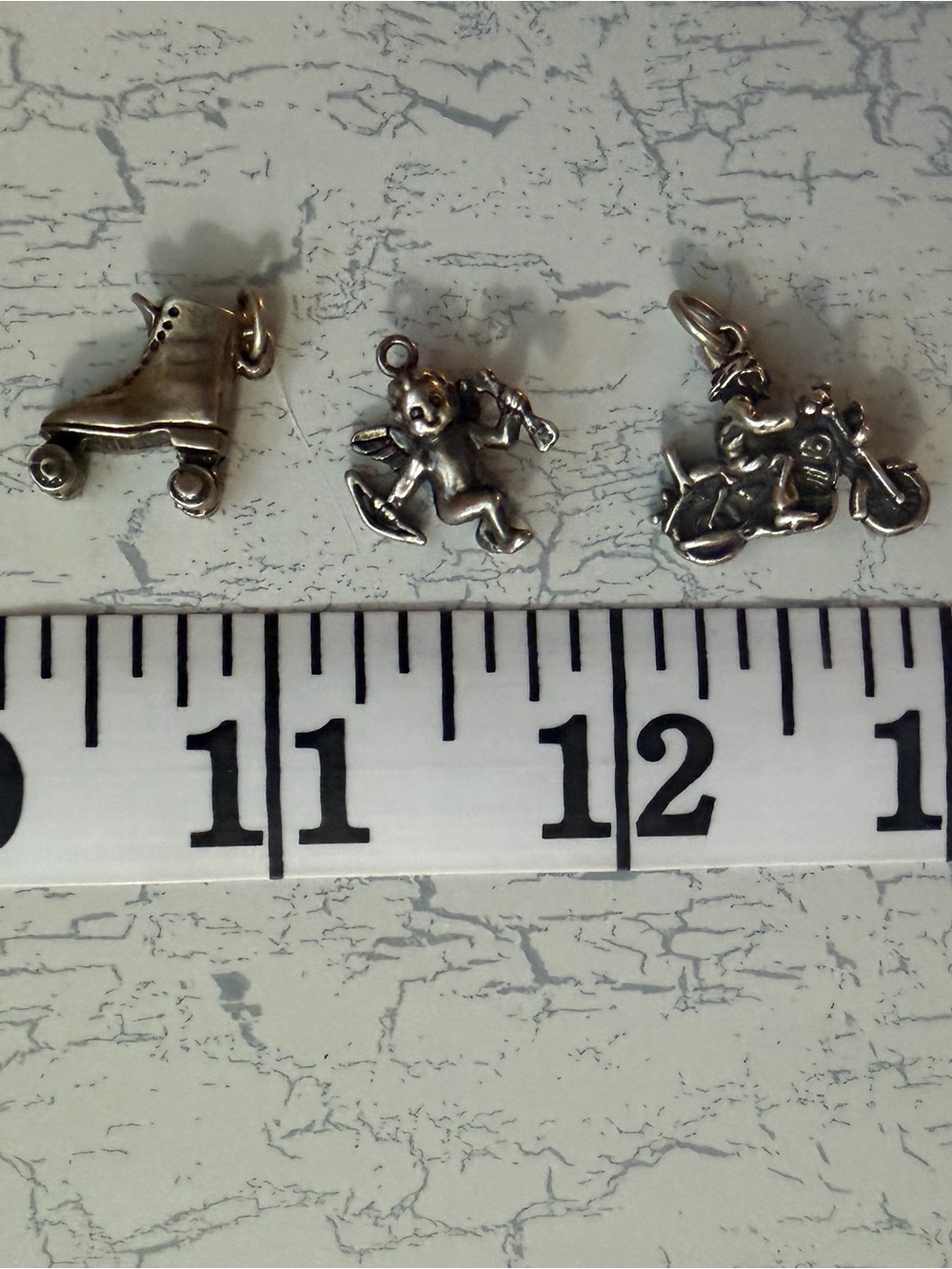 Vintage Sterling Silver Charms Trio